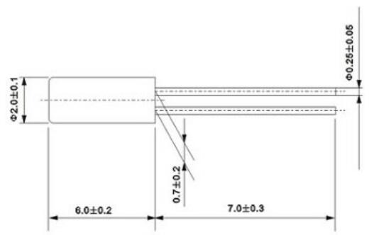 插件晶振圓柱2*6,6.5MHz-32MHZ規格 插件晶振圓柱2*6,6.5MHz-32MHZ規格